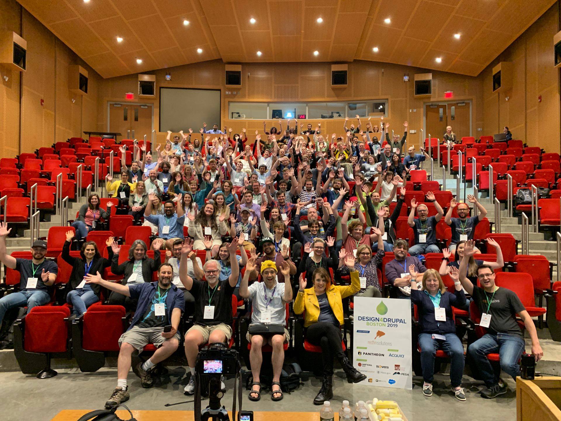 Design 4 Drupal, Boston 2019 attendees in a lecture hall