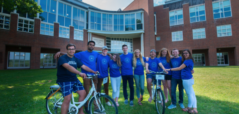 UNE students on campus