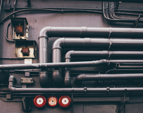 A series of connected pipelines